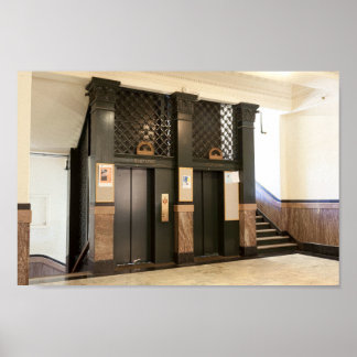 Póster Elevador de jaulas