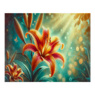 Póster 🌸 Elevar tu espacio con el florecimiento radiante