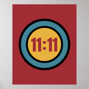 Póster Eleven Eleven 11:11 Angel number Poster