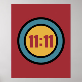 Póster Eleven Eleven 11:11 Angel number Poster