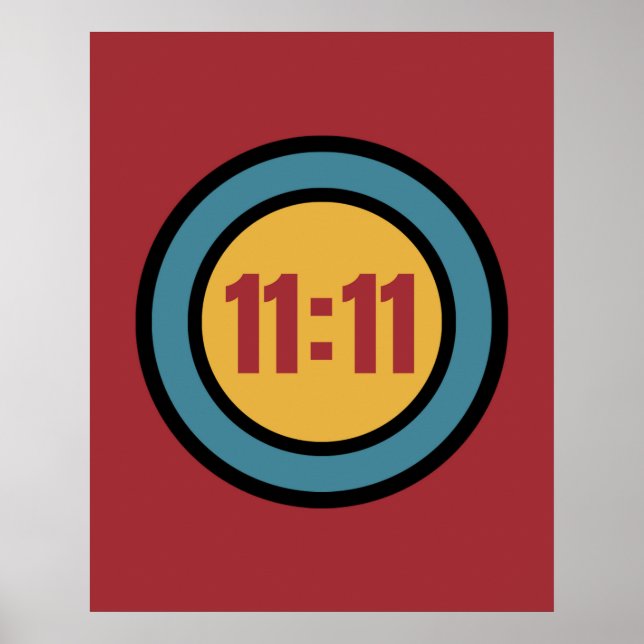 Póster Eleven Eleven 11:11 Angel number Poster (Frente)