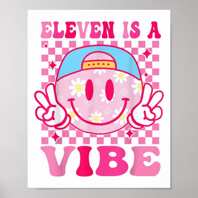 Póster Eleven es un cumpleaños de vibe Chicas de 11 años  (Frente)
