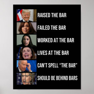 Póster Elevó La Barra Fallo La Barra Trabajada En La Barr