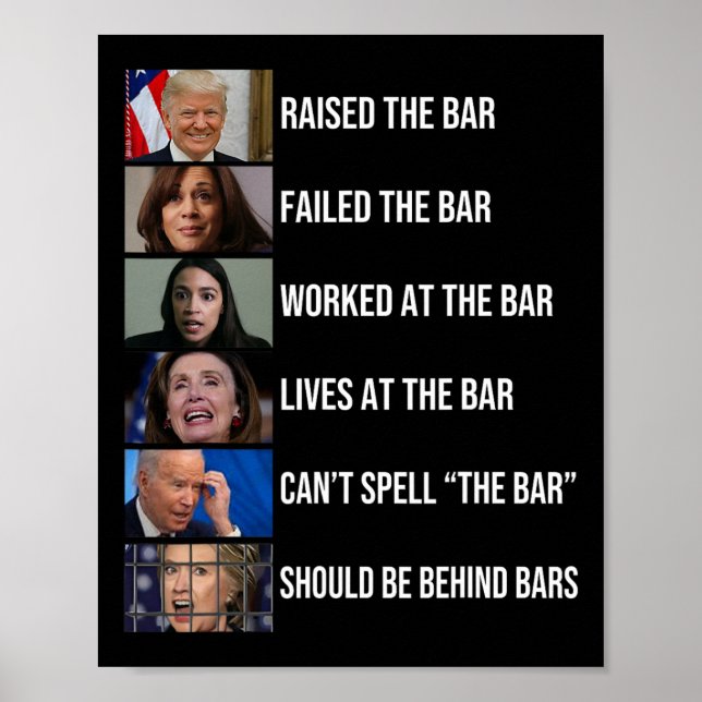 Póster Elevó La Barra Fallo La Barra Trabajada En La Barr (Frente)