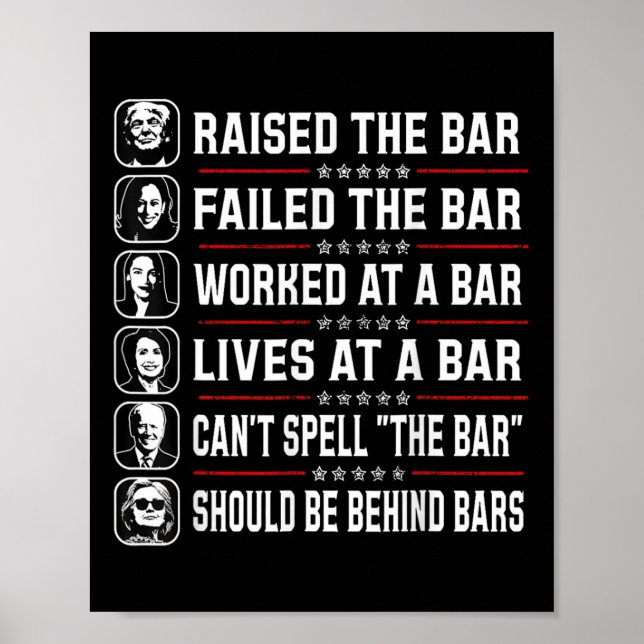 Póster Elevó La Barra Y Falló La Barra (Frente)