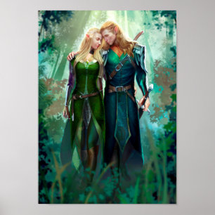 Póster Elf Couple
