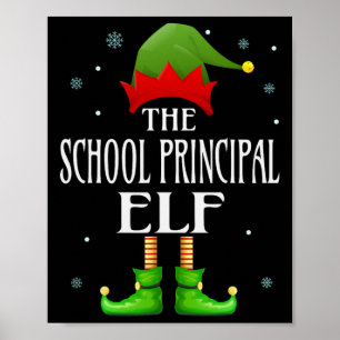 Póster Elf, director de escuela, Navidad, familia diverti