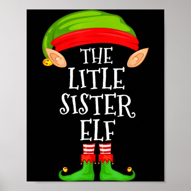 Póster Elf Family Christmas Little Sister Elf Sweater Mat (Frente)