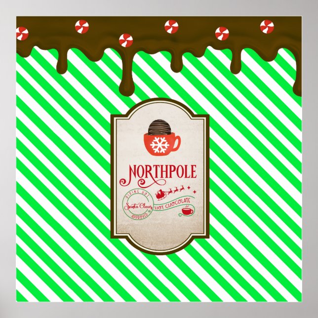 Póster Elf Made, Navidades divertidos de North Pole Santa (Frente)