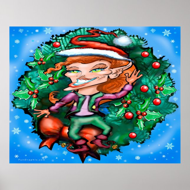 Póster Elf, Navidades (Frente)