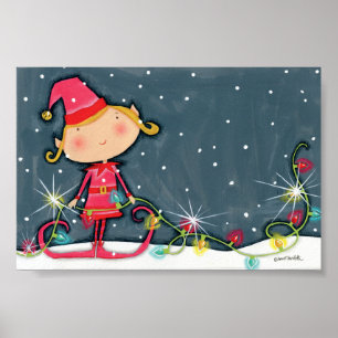 Póster Elf Navidades Brillantes