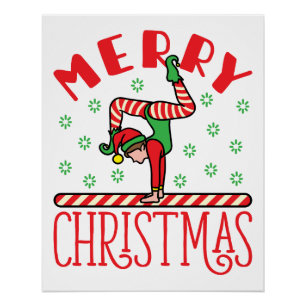 Póster Elf, Navidades de gimnasia, a la vista