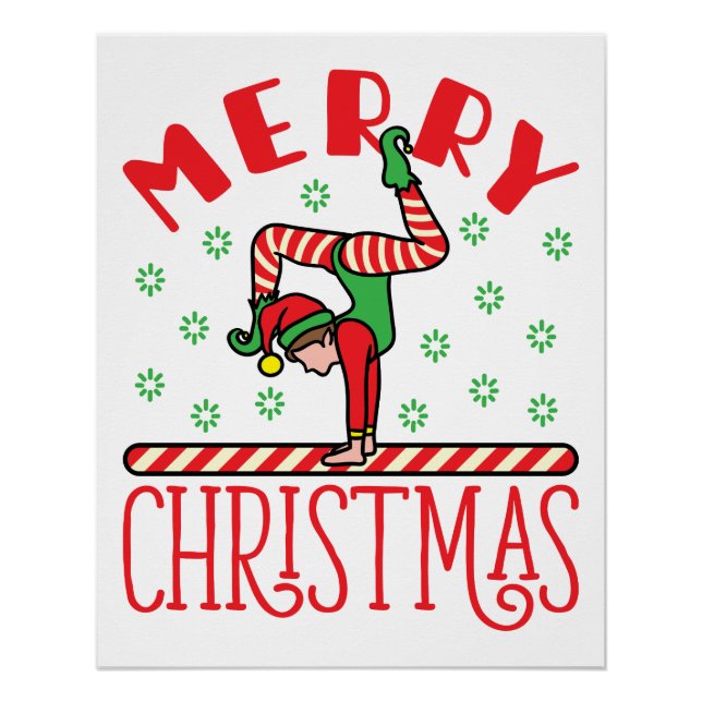 Póster Elf, Navidades de gimnasia, a la vista (Anverso)