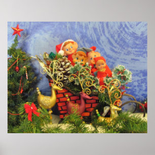 Póster Elf Sleigh