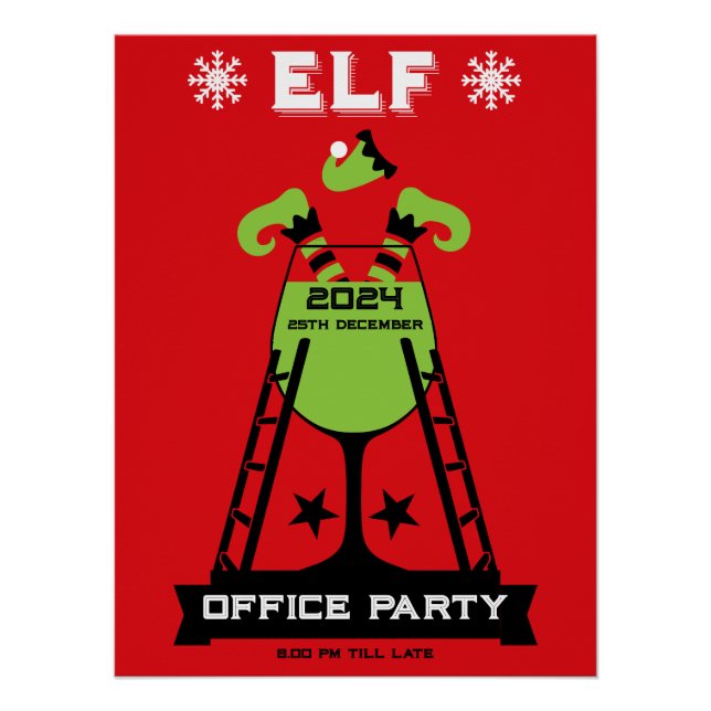 Póster Elf Xmas Fiesta (Anverso)
