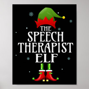 Póster Elf Xmas Matanza Grupo Familia Ch Terapista de voz