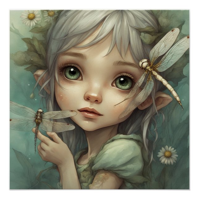 Póster Elf y Dragonfly 1 (Anverso)