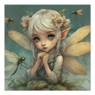 Póster Elf y Dragonfly 2