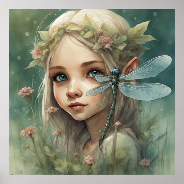 Póster Elf y Dragonfly 3 (Frente)