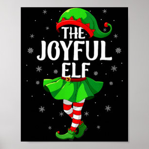 Póster Elfos alegres de mujeres Navidad chicas mujeres es