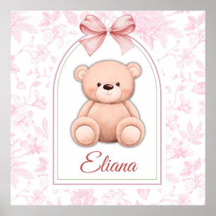 Póster Eliana   Diseño personalizado de guardería con osi