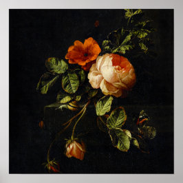Póster Elias van den Broeck, Vida fija con Rosas