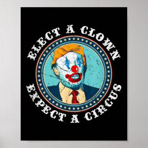 Póster Elige A Un Payaso Esperando Un Circo En Camiseta A