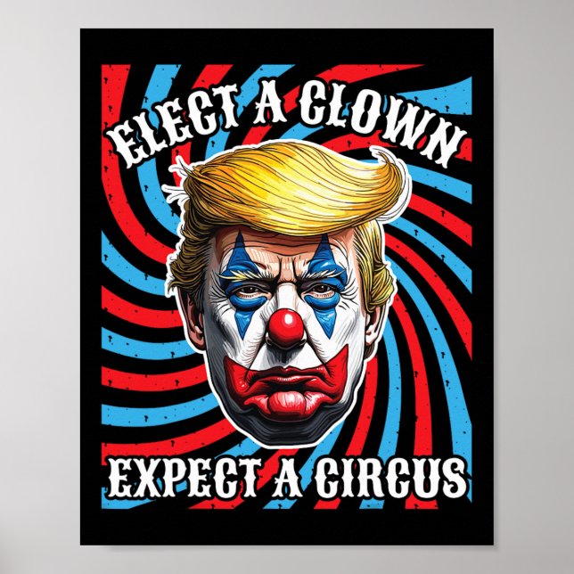 Póster Elige A Un Payaso Esperar Un Circo Antitrombar (Frente)