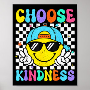 Póster Elige amabilidad genial sé amable unidad inspiraci