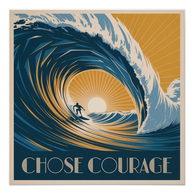 Póster Elige Coraje (Anverso)