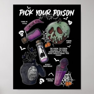 Póster Elige el gracioso trago de tu veneno Potion's Happ