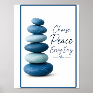 Póster Elige la Paz Todos los días