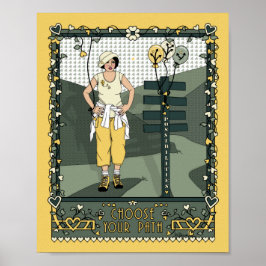 Póster Elige tu camino_C_ cartel de 8x10