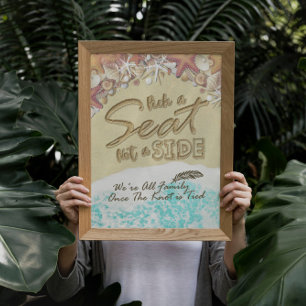 Póster Elige Un Asiento, No Un Boda Lado, Sea Beach Starf