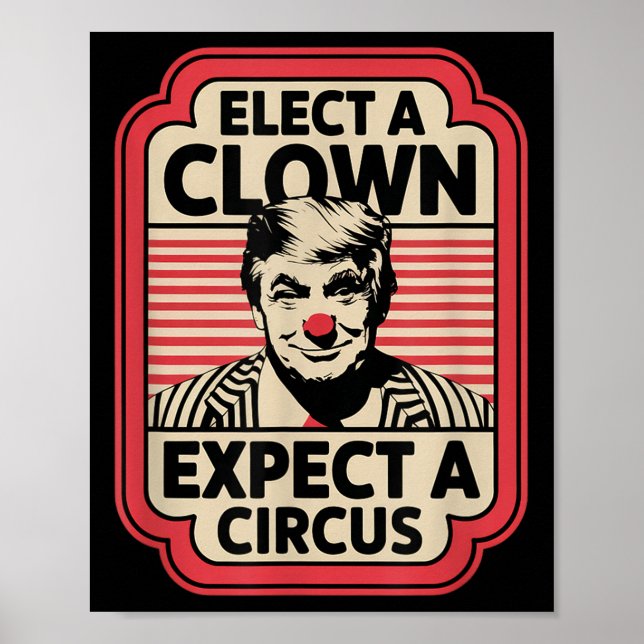 Póster Elige Un Payaso Esperando Que Un Circo Impete A Tr (Frente)