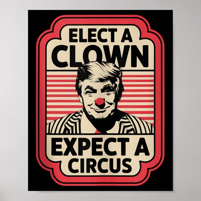 Póster Elige Un Payaso Esperando Que Un Circo Impete A Tr (Frente)