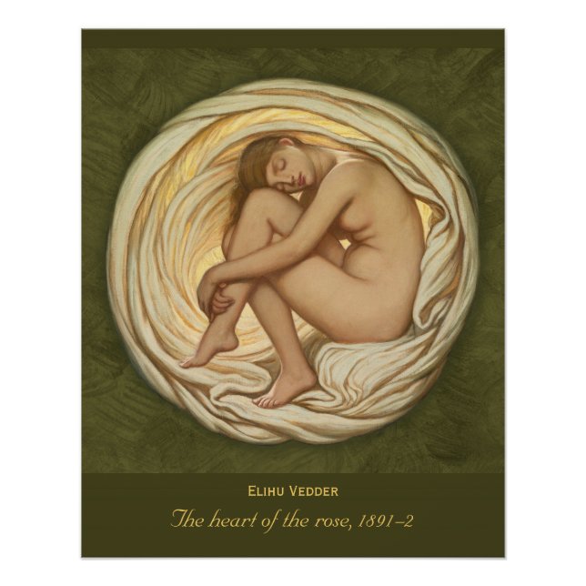 Póster Elihu Vedder Heart of the rosa 1891-2 (Anverso)