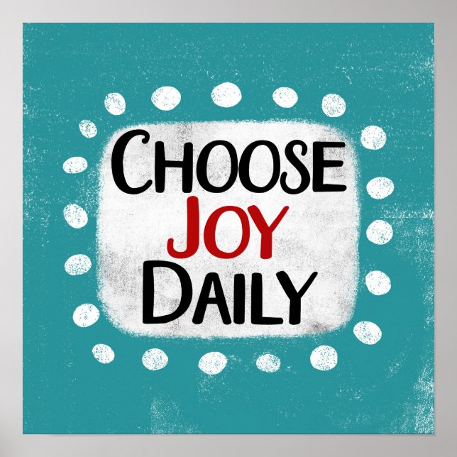 Póster Elija Joy Daily Poster Wall Art (Frente)