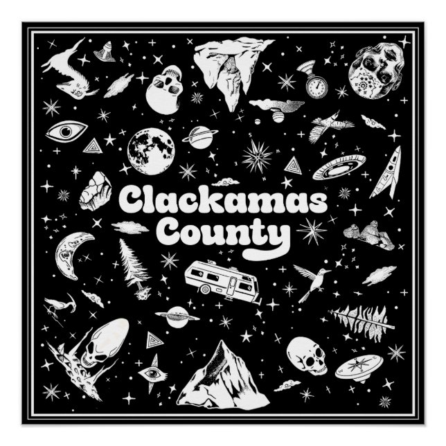 Póster Elija su fondo Clackamas County Oregon (Anverso)