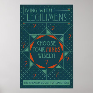 Póster Elija sus mentes sabiamente - Poster de Legilimens