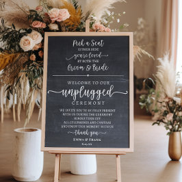 Póster Elija un cartel de la ceremonia desconectada de un