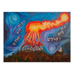 Póster Elijah and the Prophets of Baal on Mount Carmel