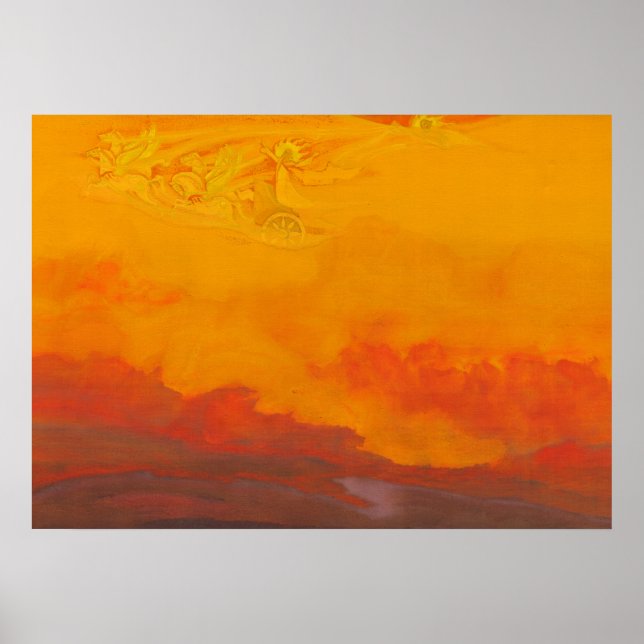 Póster Elijah el Profeta por Nicholas Roerich (Frente)