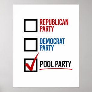 Póster Elijo la Pool Party - -