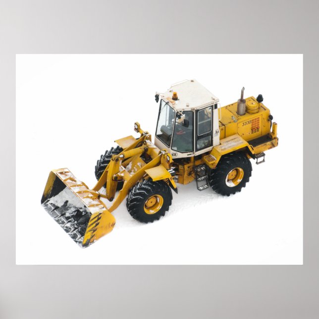 Póster Eliminación de nieve (Frente)