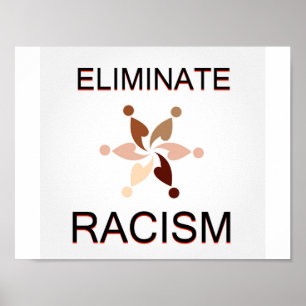 Póster Eliminar el racismo