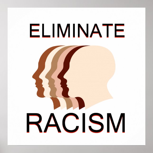 Póster Eliminar el racismo (Frente)