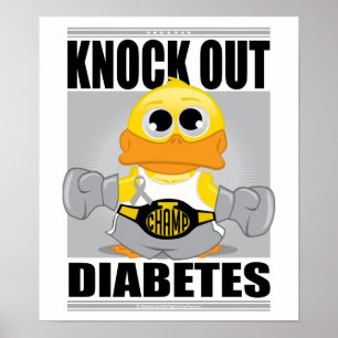 Póster Elimine la diabetes