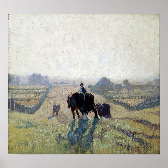 Póster Elioth Gruner Frosty Sunrise (Frente)