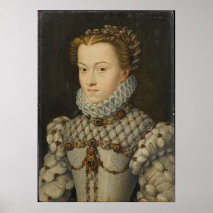 Póster Elisabeth de Austria - Francois Clouet - c1571